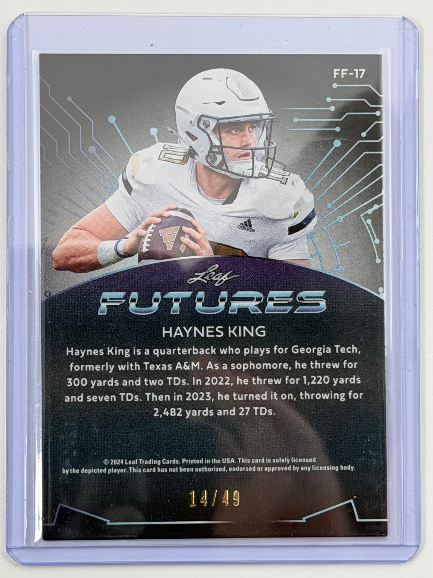 2024 Leaf Futures - Haynes King - Future Foil /49