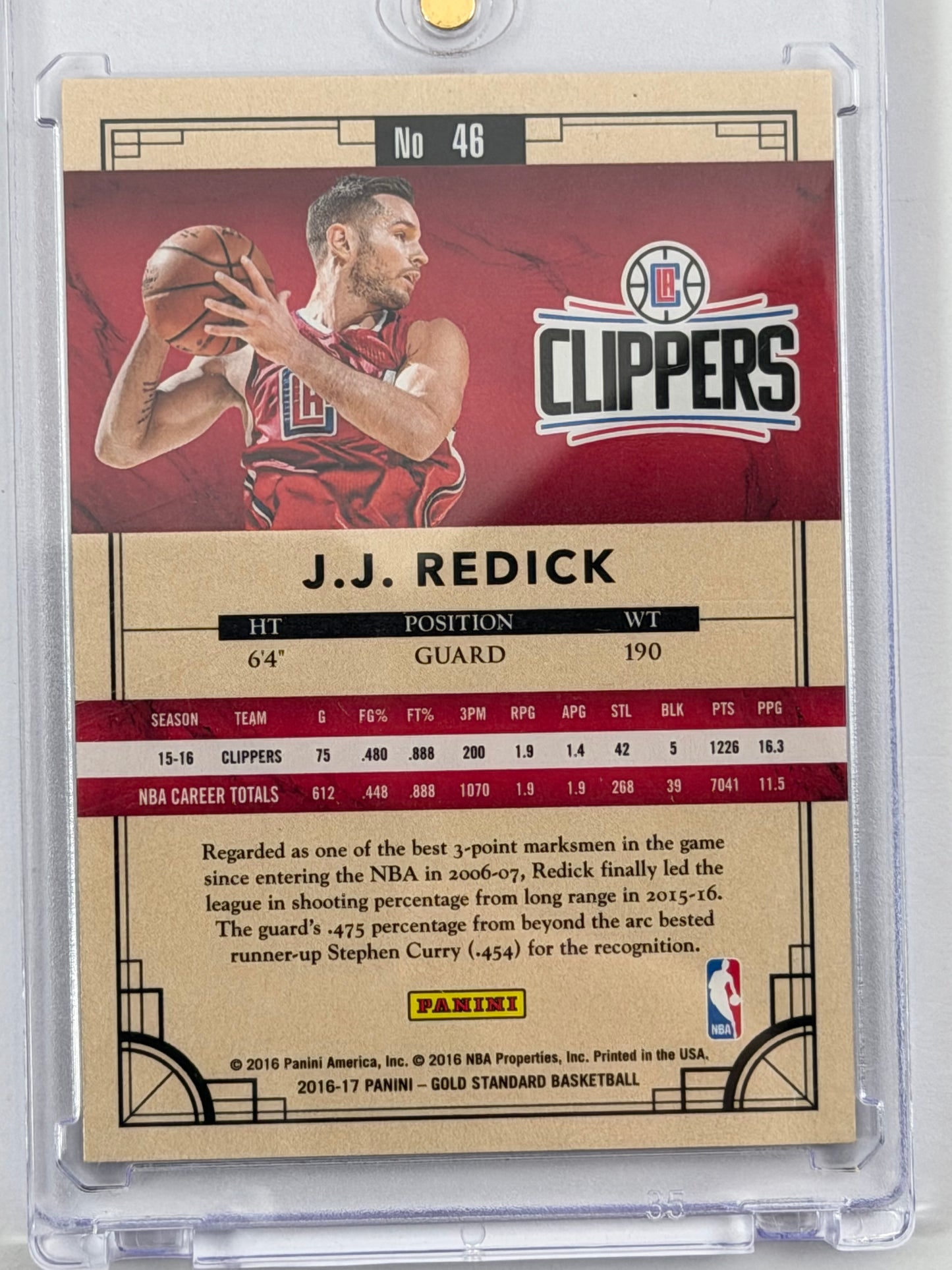 2016 Panini Gold Standard - J.J. Redick /269 #46