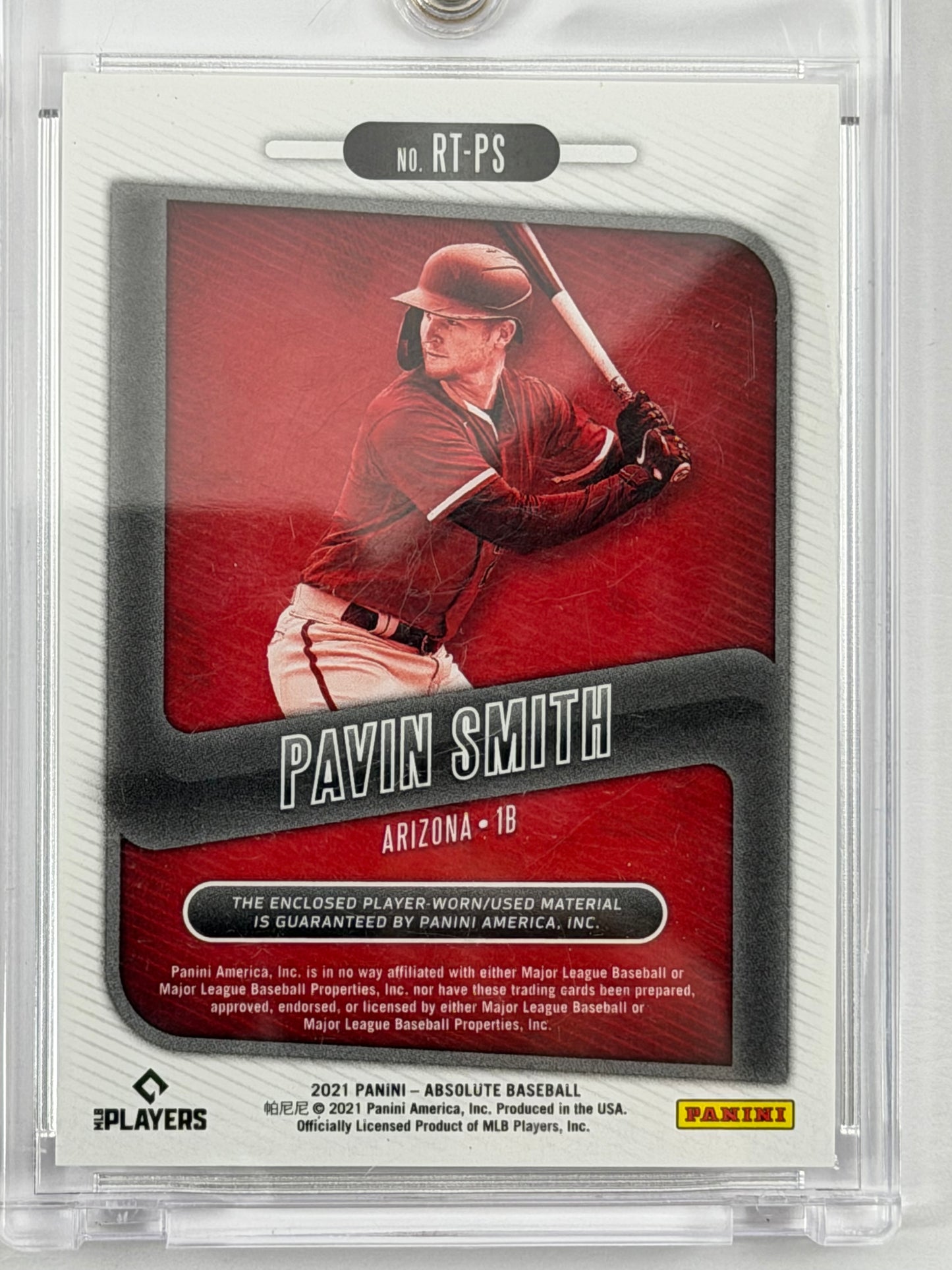 2021 Panini Absolute Rookie Threads - Pavin Smith Relic #RT-PS