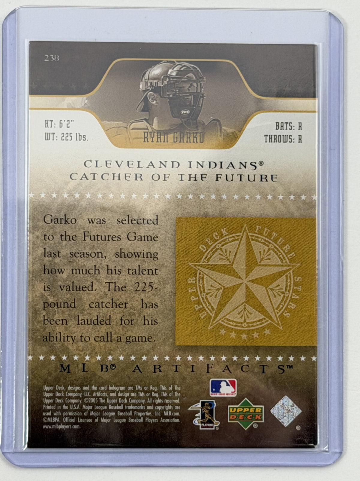 2005 Upper Deck Artifacts - Ryan Garko /799 #238
