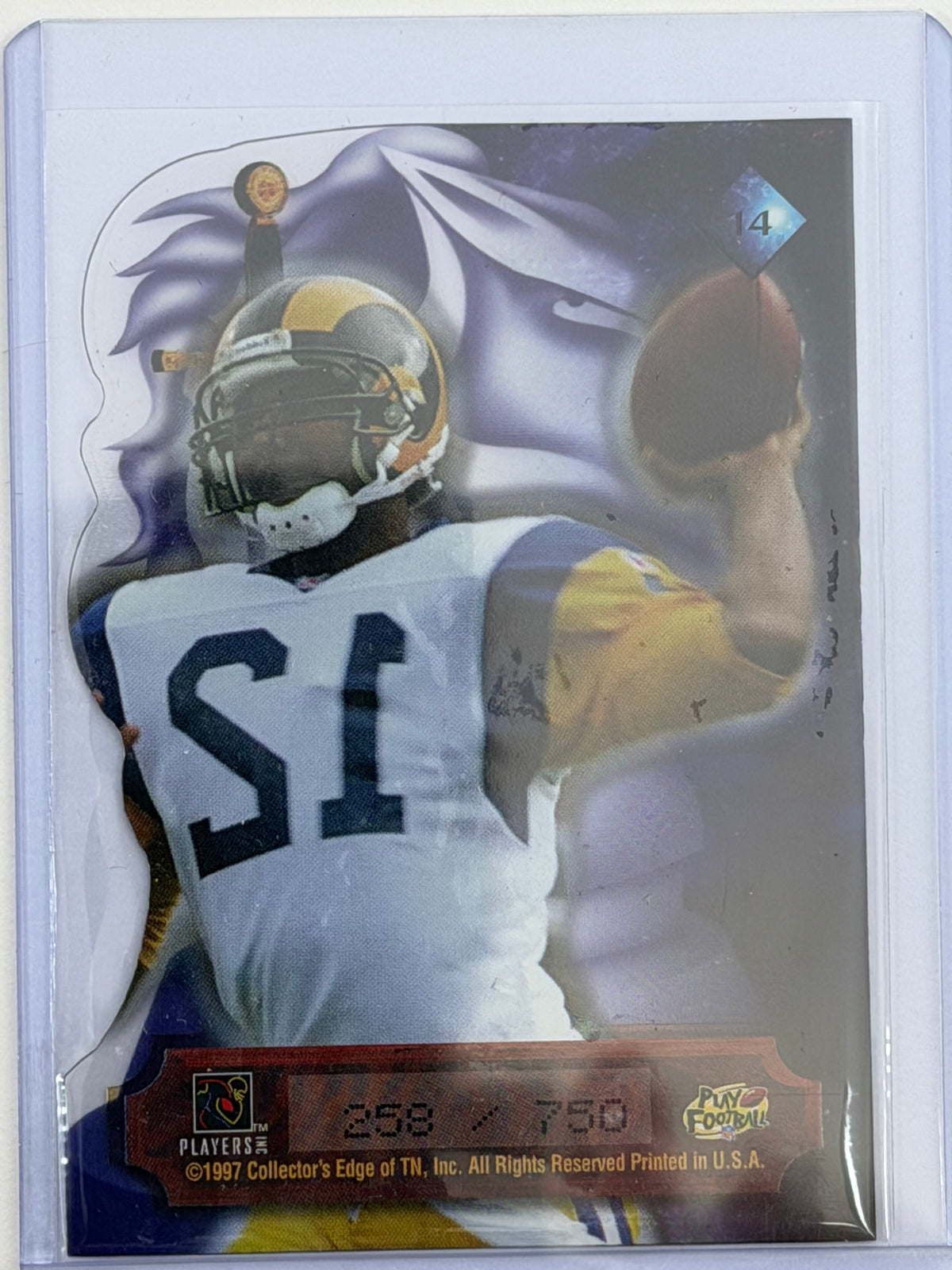 1997 Collector's Edge Excalibur Crusaders - Tony Banks /750 #14