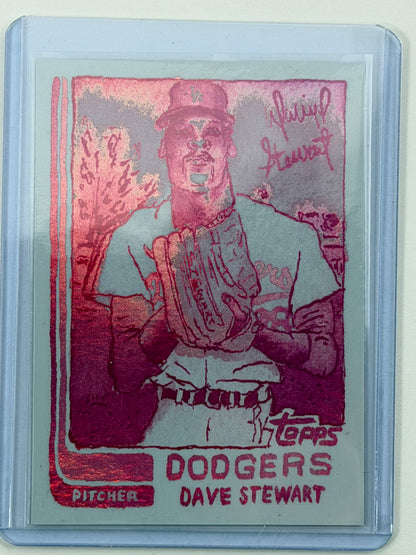 2025 Topps Shoebox Treasures - Dave Stewart - Bubblegum Foil #7