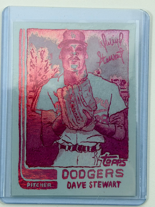 2025 Topps Shoebox Treasures - Dave Stewart - Bubblegum Foil #7