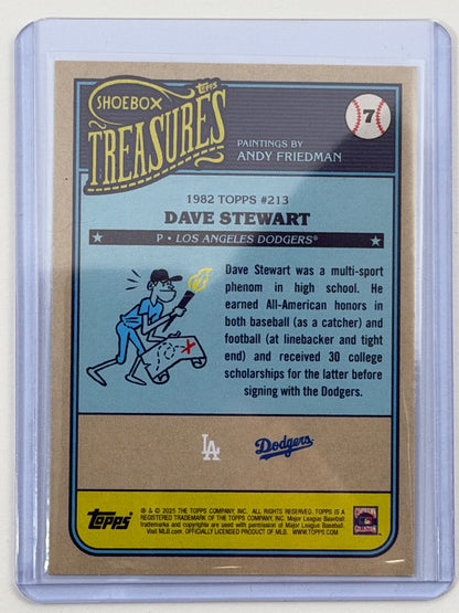 2025 Topps Shoebox Treasures - Dave Stewart - Bubblegum Foil #7