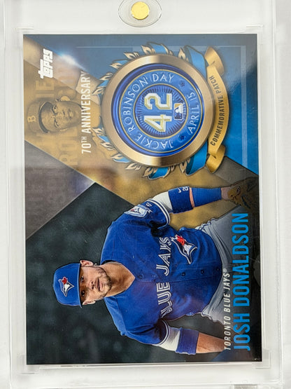 2017 Topps Jackie Robinson Day Commemorative Logo Patches - Josh Donaldson #JRPC-JD