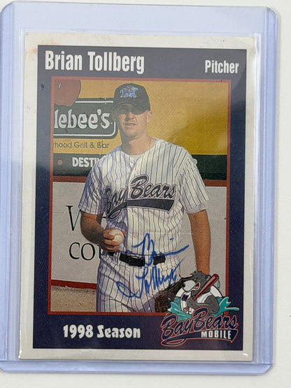 1998 Mobile Bay Bears Team Issue - Brian Tollberg autograph #22