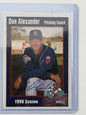 1998 Mobile Bay Bears Team Issue - Don Alexander autograph