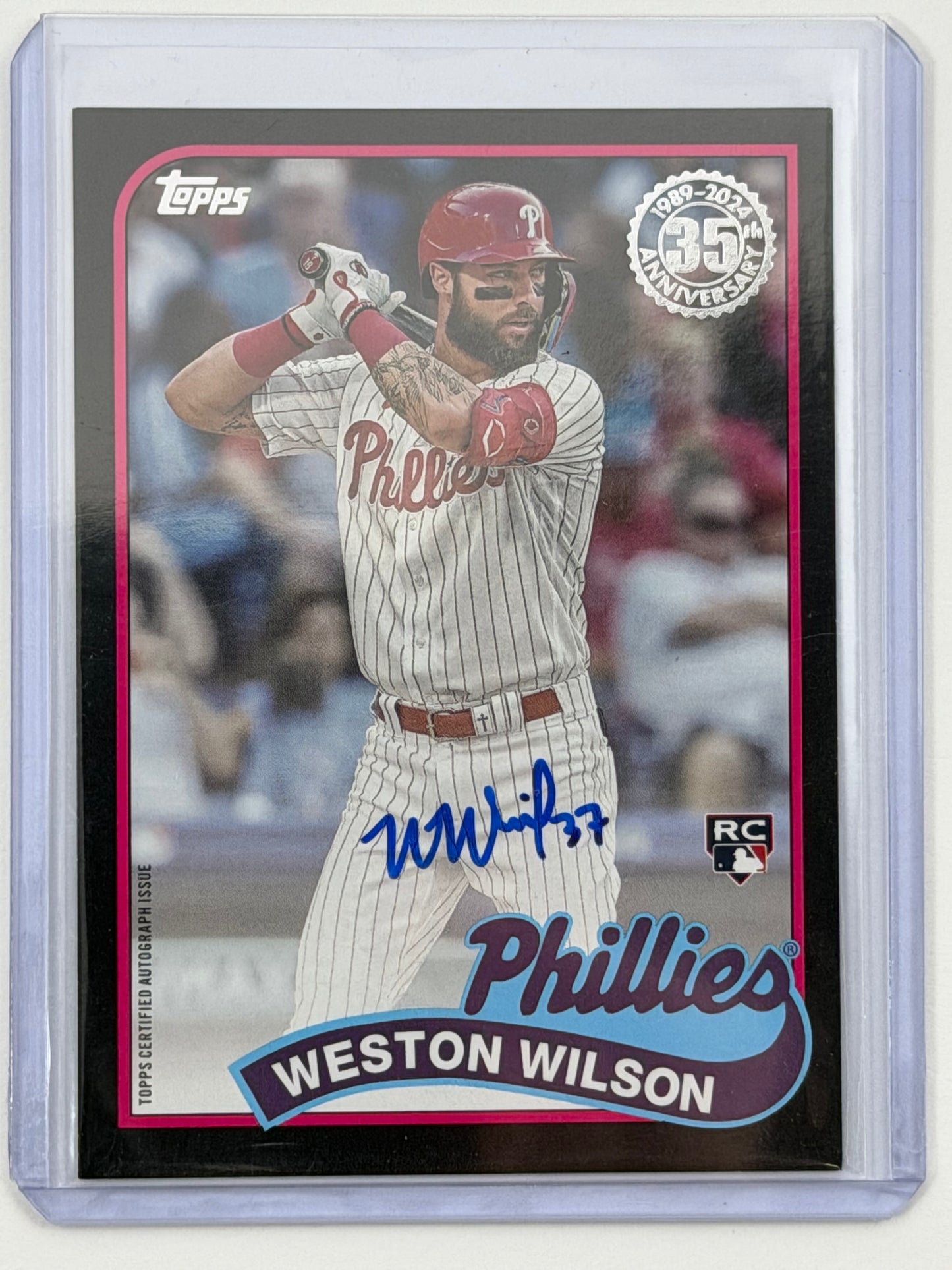 2024 Topps Update 1989 Topps Baseball Autographs - Weston Wilson Autograph Black /199 #89B-WWI
