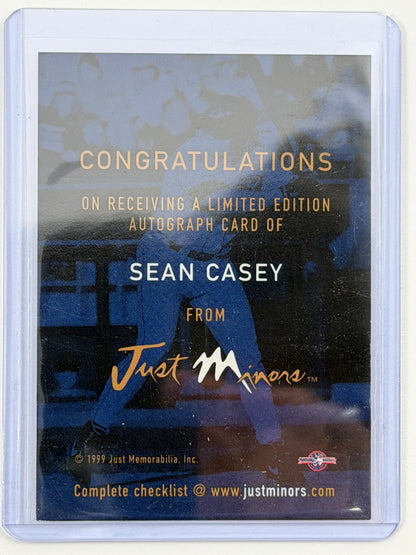 1999 Just Minors - Sean Casey Autograph