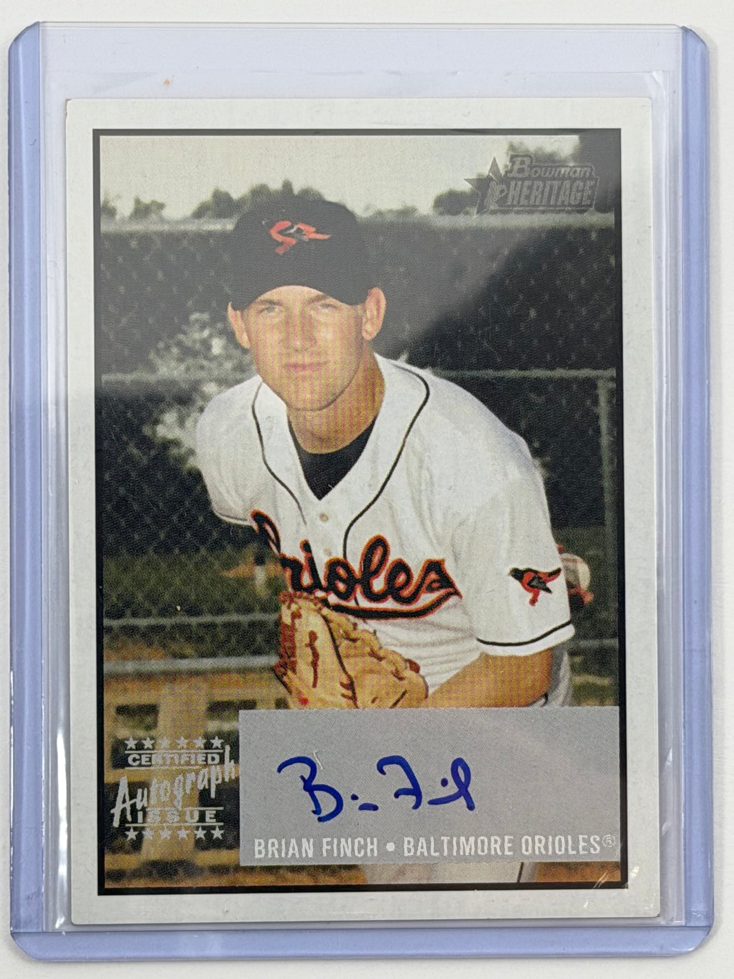 2003 Bowman Heritage Signs of Greatness - Brian Finch Autograph #SG-BF