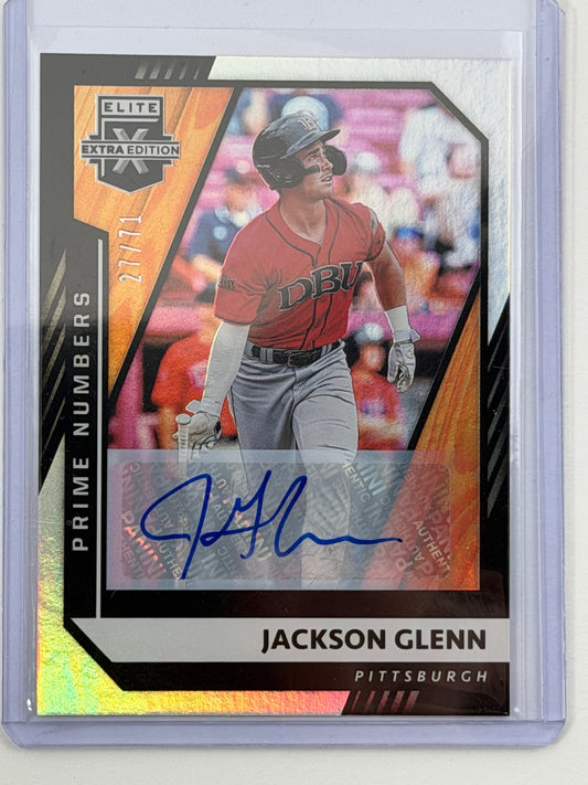 2021 Panini Elite Extra Edition Signatures - Jackson Glenn Autograph /71 #133