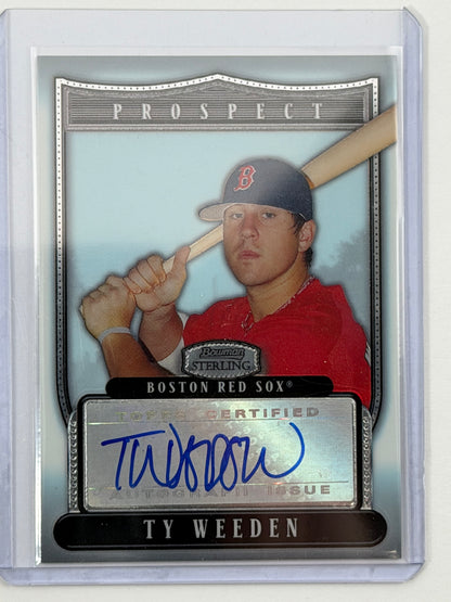 2007 Bowman Sterling Prospects - Ty Weeden Autograph #BSP-TW