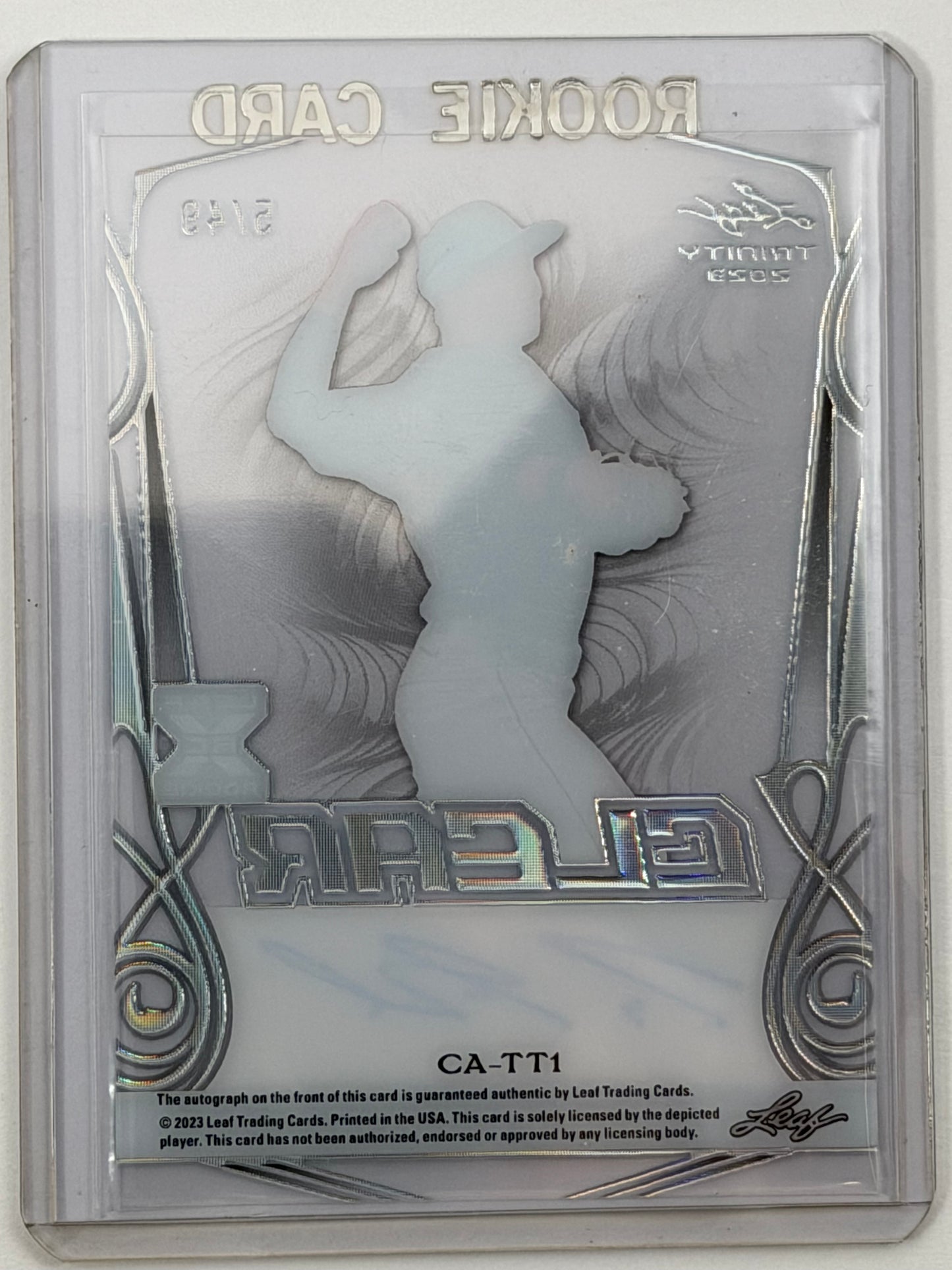 2023 Leaf Trinity Clear Autographs - Tommy Troy Autograph /49 #CA-TT1