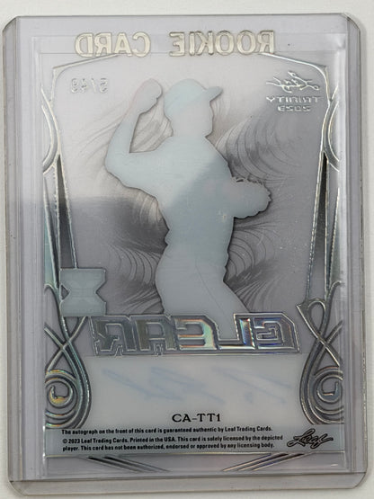 2023 Leaf Trinity Clear Autographs - Tommy Troy Autograph /49 #CA-TT1