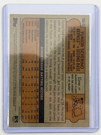 2021 Topps Heritage Minor League Real One Autographs - Yunior Severino Autograph #ROA-YS