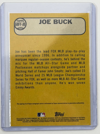 2024 Topps Archives 1968 Fan Favorites Autographs - Joe Buck Autograph #68FF-JB