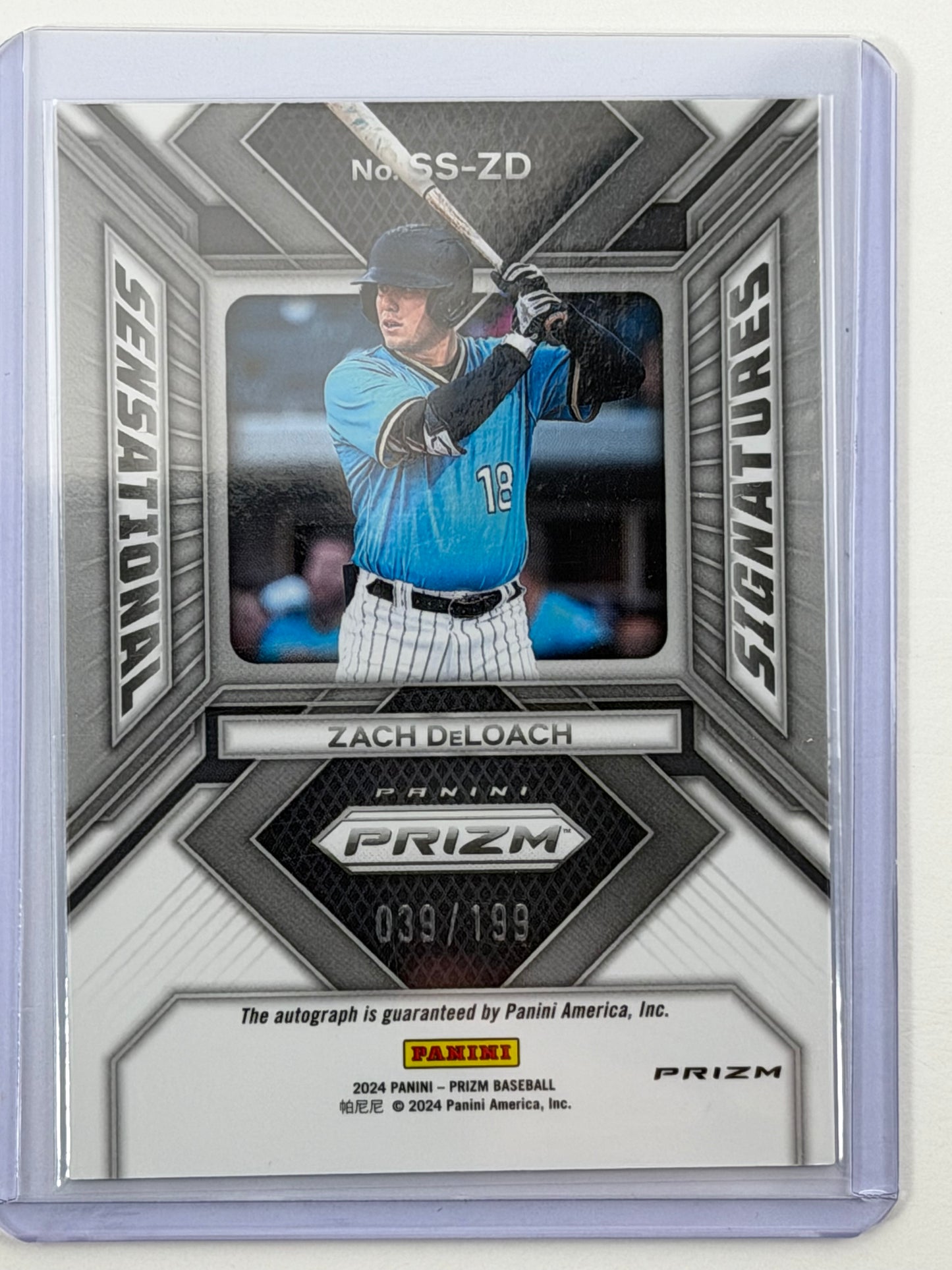 2024 Panini Prizm Sensational Signatures - Zach DeLoach Autograph /199 #SS-ZD