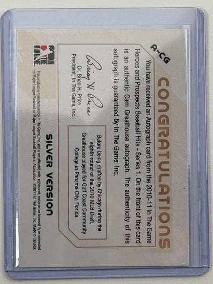 2011 In The Game Heroes & Prospects Full Body Autographs - Cam Greathouse Autograph #A-CG
