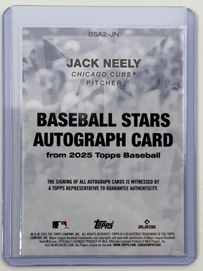 2025 Topps Baseball Stars Autographs Series 2 - Jack Neely Autograph #BSA2-JN