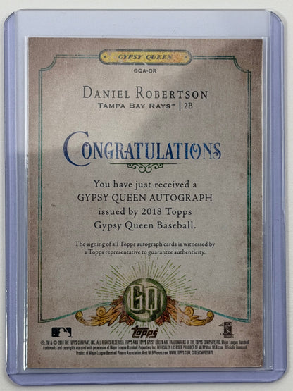2018 Topps Gypsy Queen Autographs - Daniel Robertson Autograph #GQA-DR