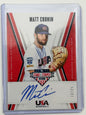 2019 Panini USA Stars & Stripes CNT Signatures Blue Ink - Matt Cronin Autograph /25 #CNT MC