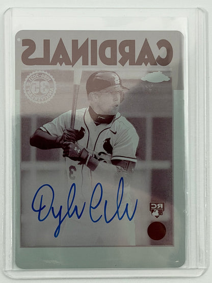 2021 Topps Chrome - Dylan Carlson Autograph Magenta Printing Plate 1/1 #86A-DC