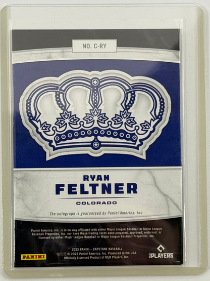 2022 Panini Capstone Crown - Ryan Feltner Autograph #C-RY
