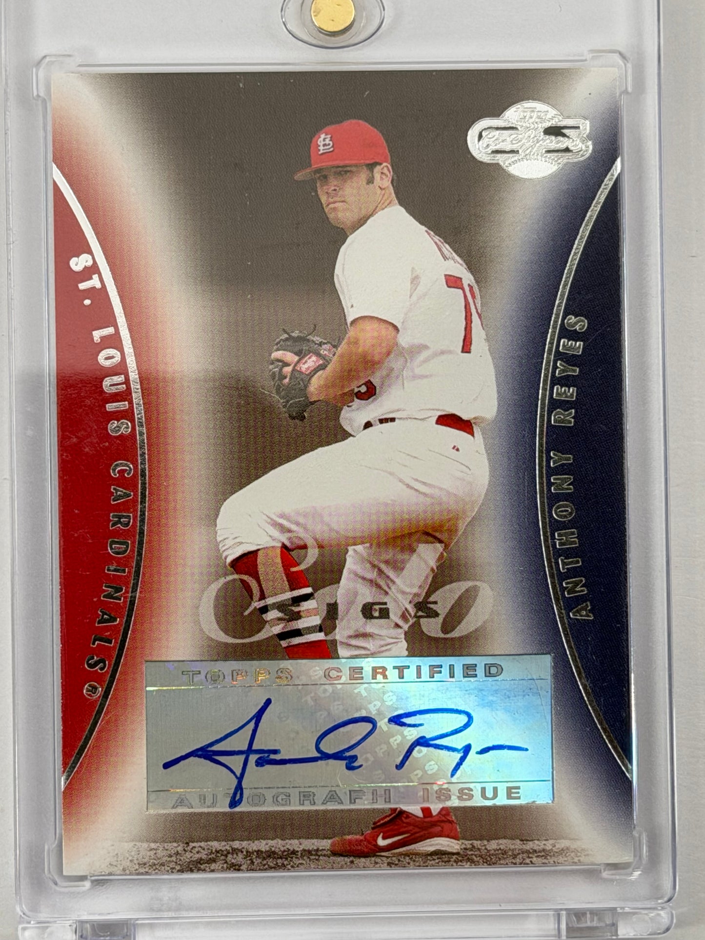 2006 Topps Co-Signers Solo Sigs - Anthony Reyes Autograph #SS-ARE