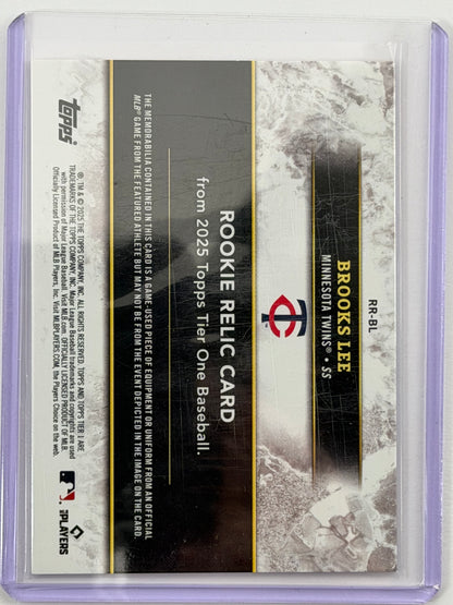 2025 Topps Tier One Rookie Relics - Brooks Lee Relic /199 #RR-BL