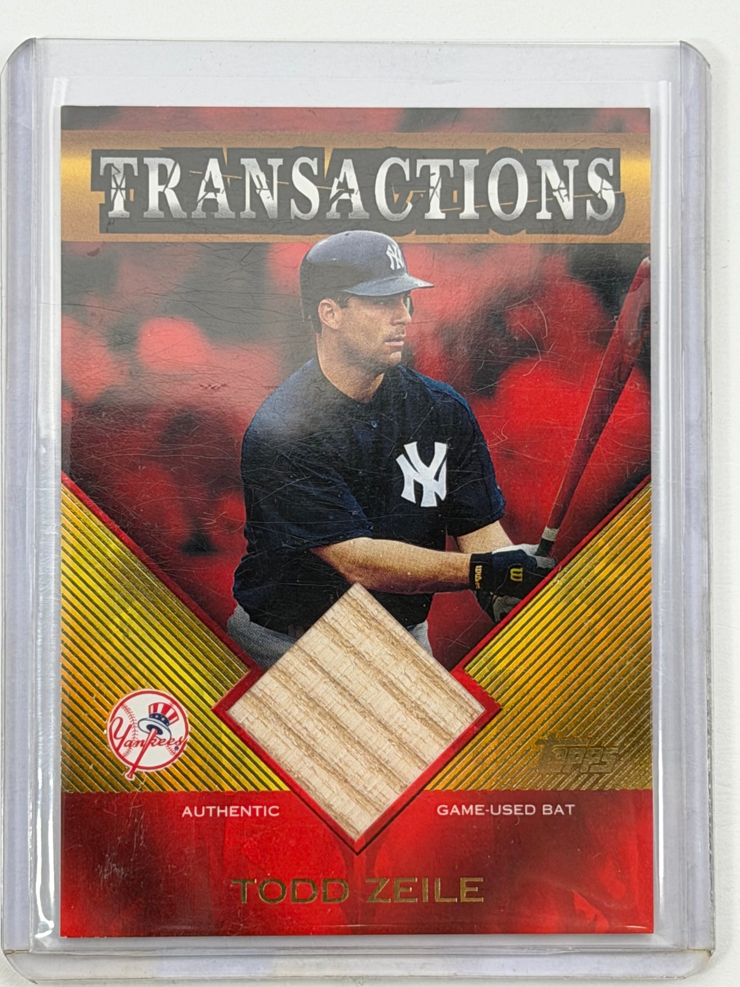 2003 Topps Traded & Rookies Transactions Bat Relics - Todd Zeile Relic #TT-TZ