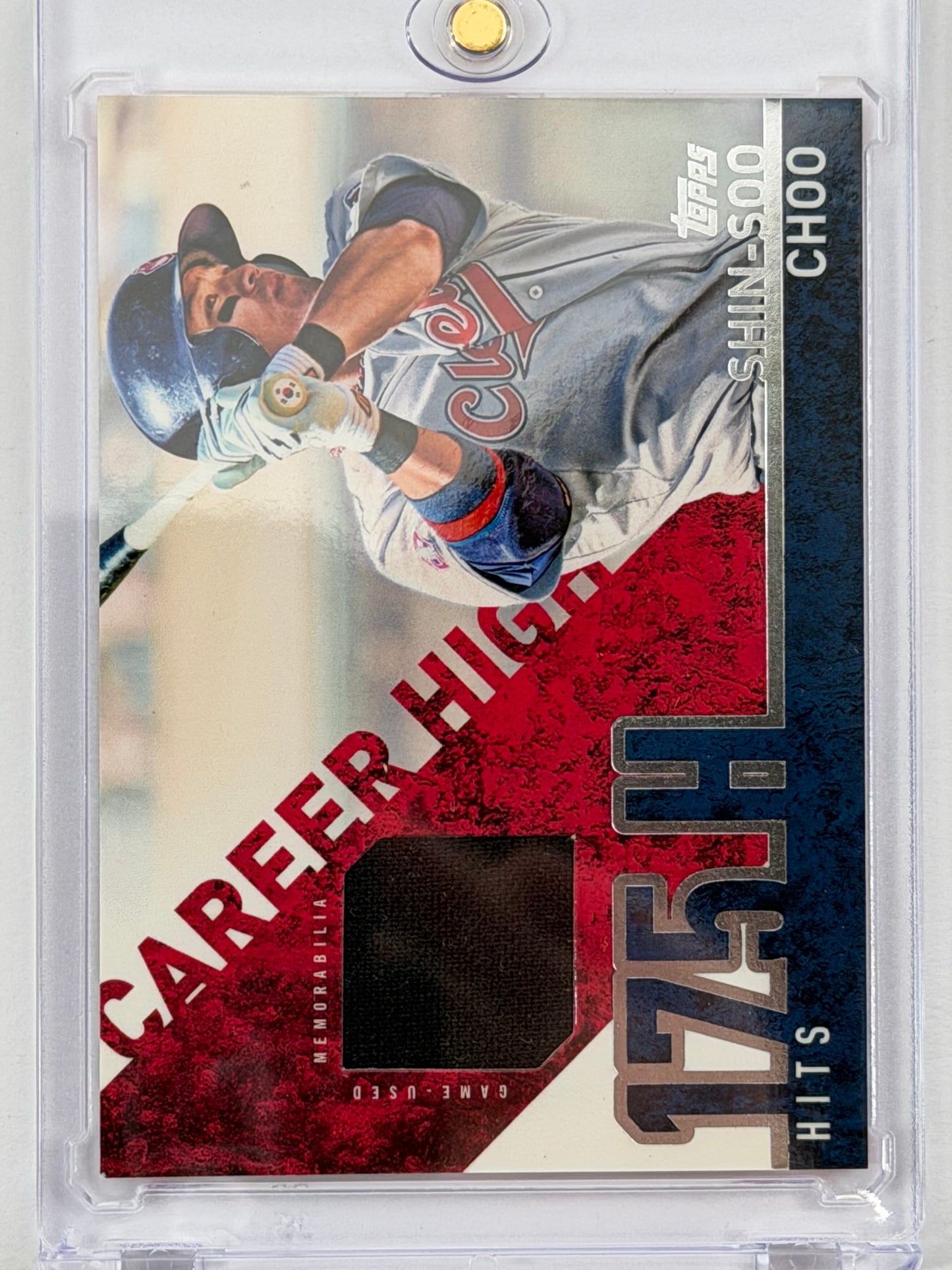 2015 Topps Career High Relics Jersey - Shin-Soo Choo Relic #CHR-SC
