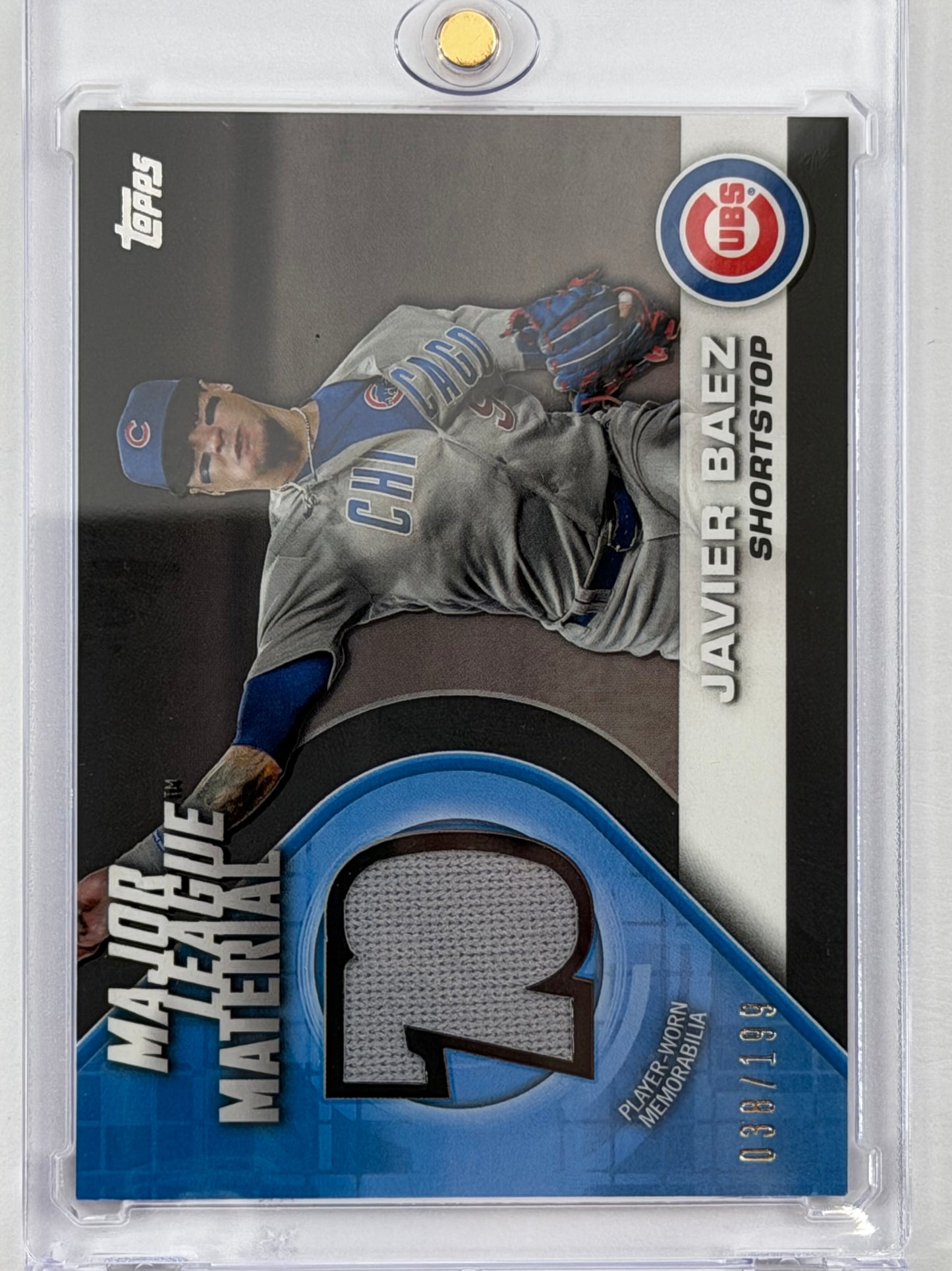 2021 Topps Series 1 Major League Materials Jersey Relic - Javier Baez Relic /199 #MLM-JB