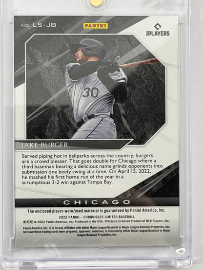 2022 Panini Chronicles Limited Swatches - Jake Burger Relic #LS-JB
