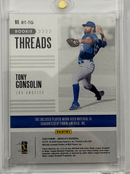 2020 Panini Absolute Rookie Threads - Tony Gonsolin Relic #RT-TG