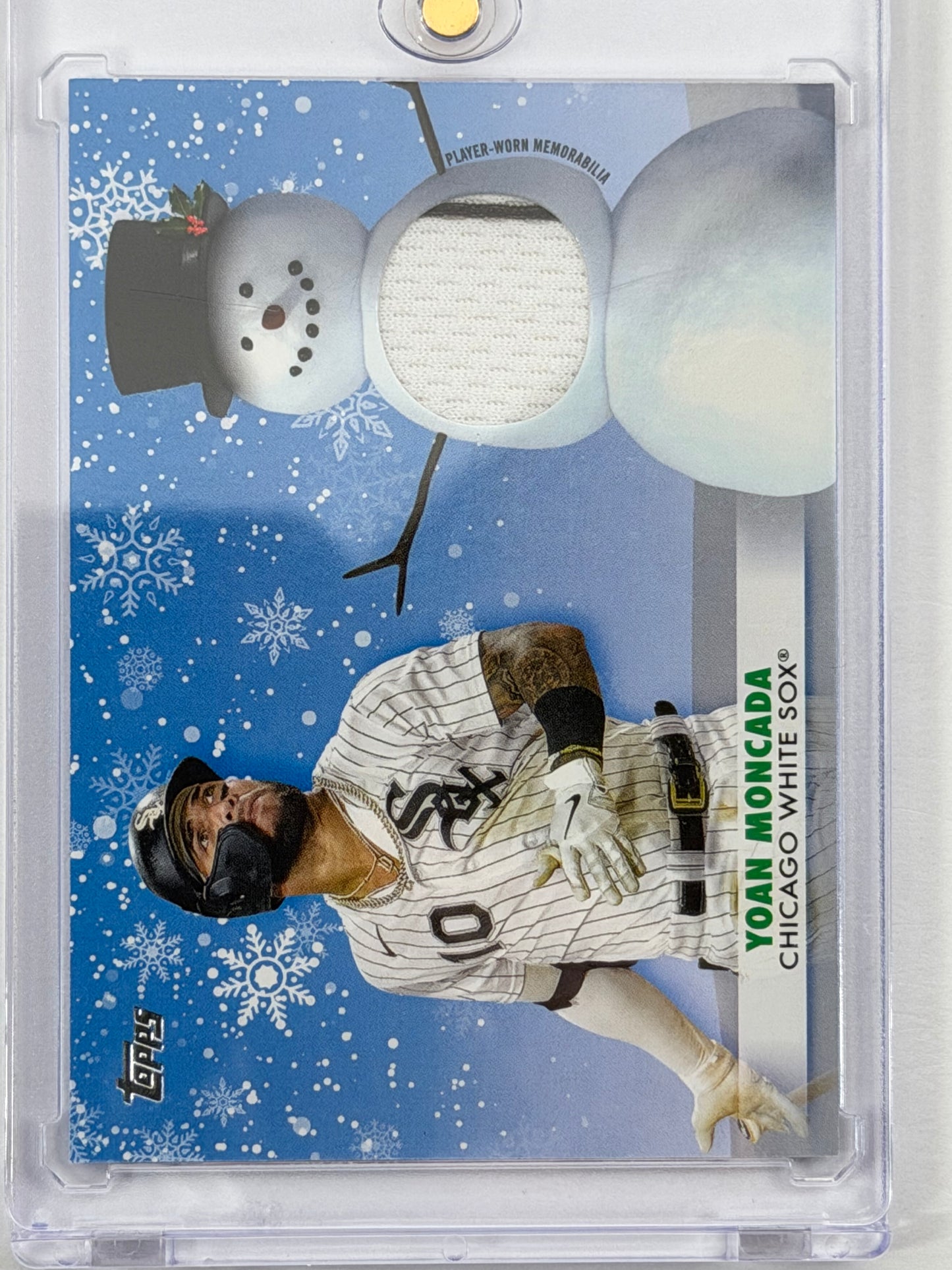 2021 Topps Holiday Relics - Yoan Moncada Relic #WRC-YMO