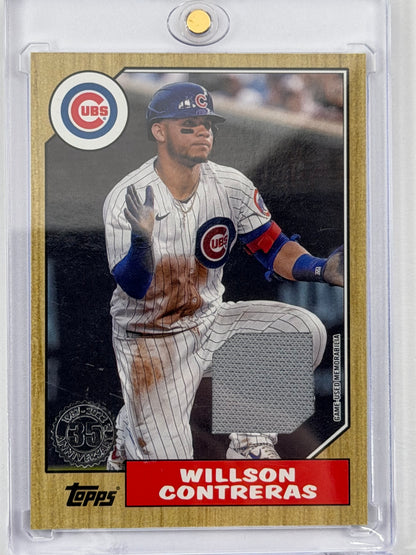 2022 Topps 1987 Topps Baseball Relics Series 1 - Willson Contreras Relic #87R-WC