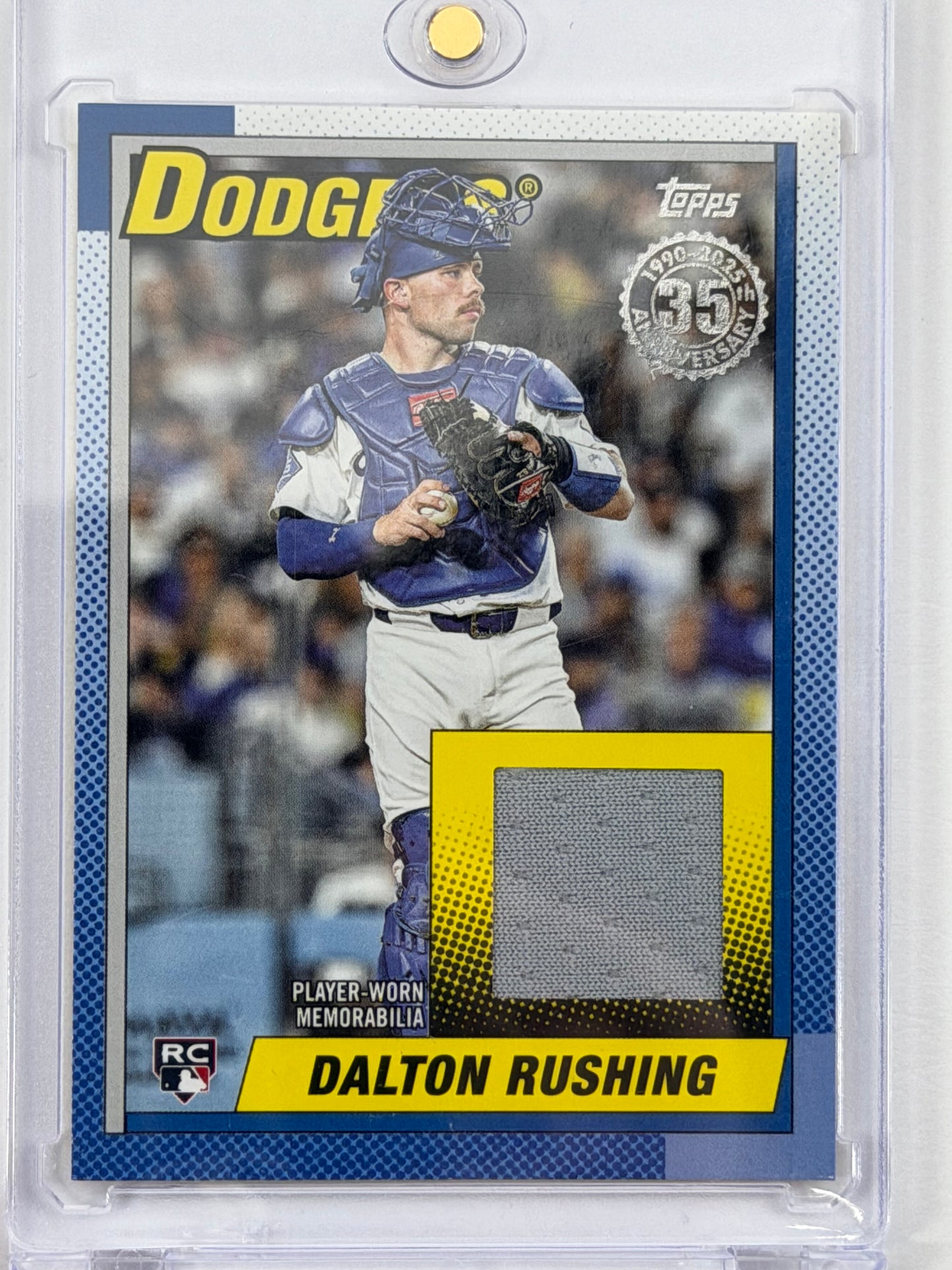 2025 Topps Update 1990 Topps Baseball - Dalton Rushing Relic #90RU-DR