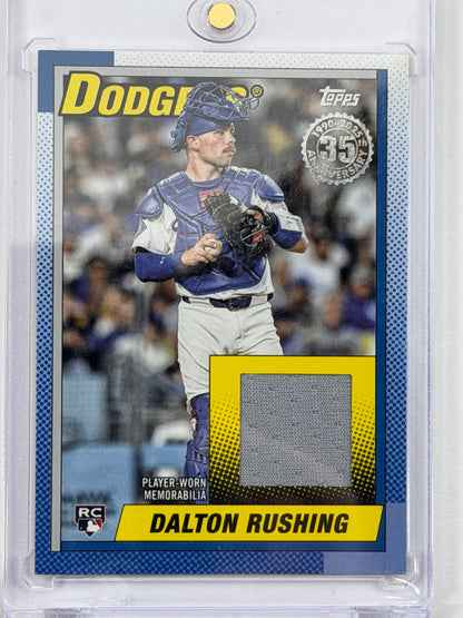 2025 Topps Update 1990 Topps Baseball - Dalton Rushing Relic #90RU-DR
