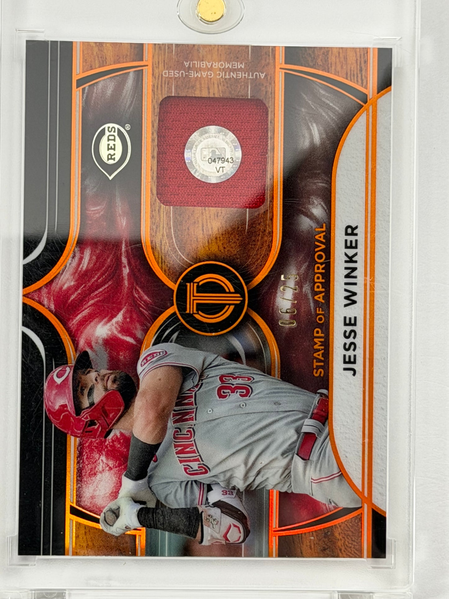 2022 Topps Tribute Stamp of Approval Relics - Jesse Winkler Relic Orange /25 #SOA-JW