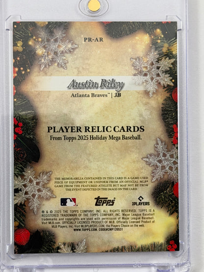2025 Topps Holiday Player relics - Austin Riley Relic #PA-AR
