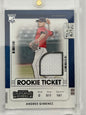 2021 Panini Contenders Rookie Ticket Jersey - Andres Gimenez Relic #RTJ-AG