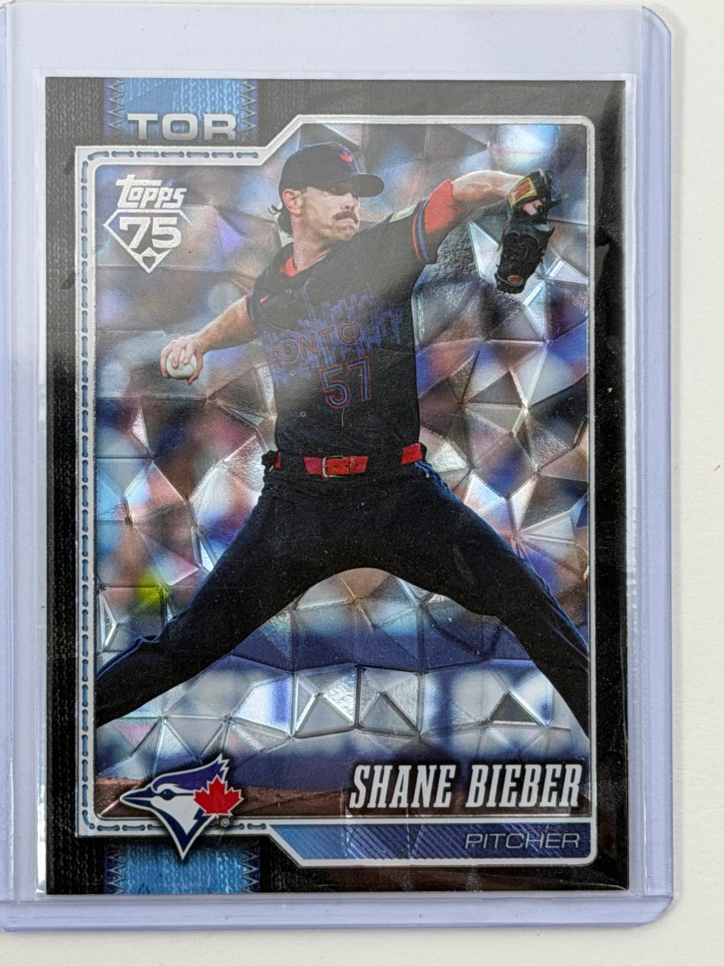 2026 Topps - Shane Bieber Black Diamante Foil /10 #422