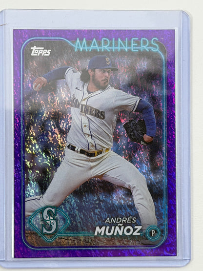 2024 Topps Base Set Series 2 - Andres Munoz Purple Foil /799 #488