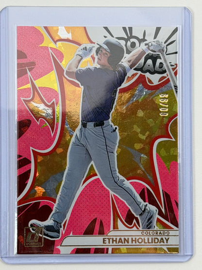 2026 Donruss Bomb Squad - Ethan Holliday Pink Ice /99 #6