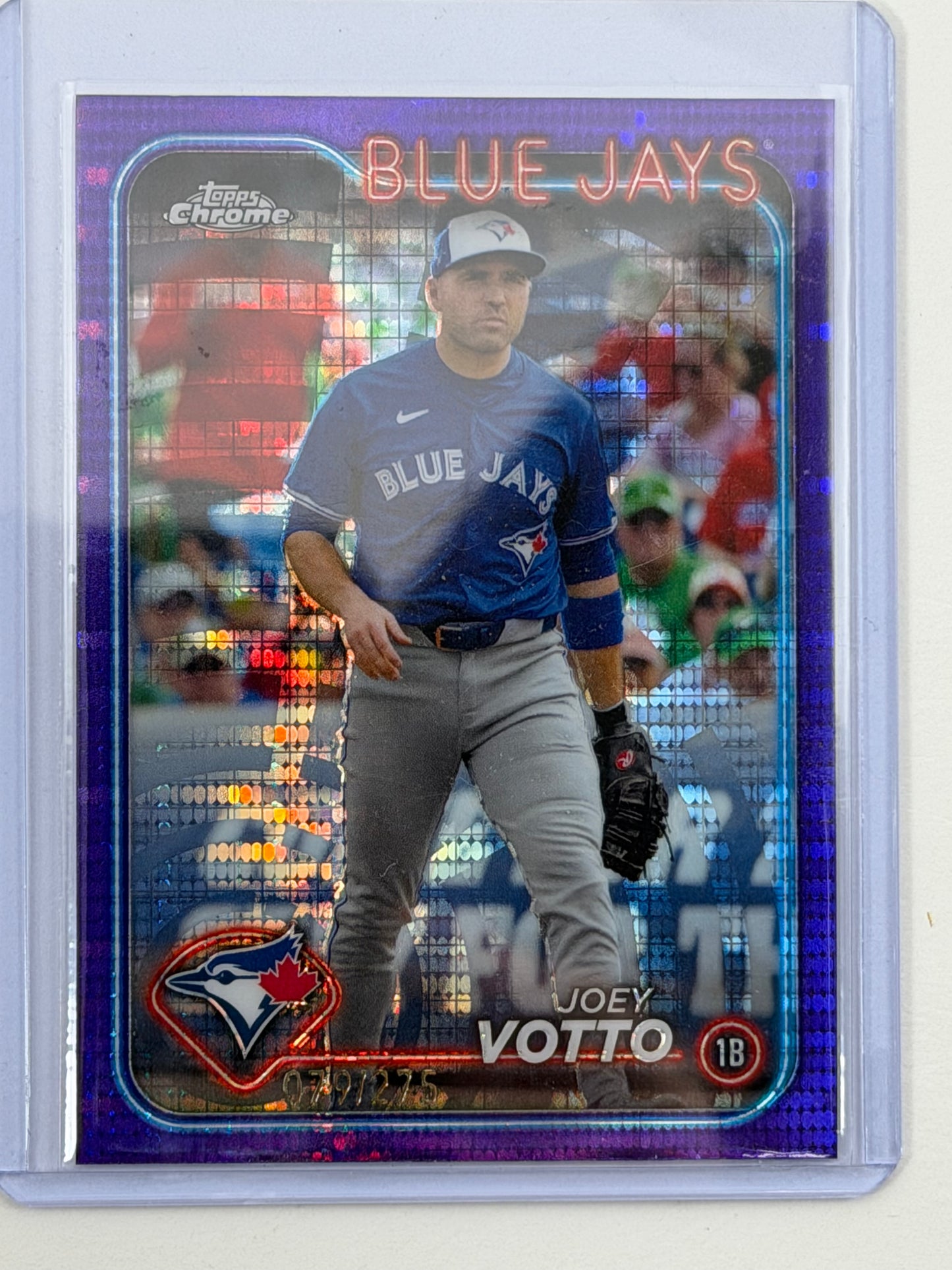 2024 Topps Chrome - Joey Votto Purple Sonar Refractor /275 #171