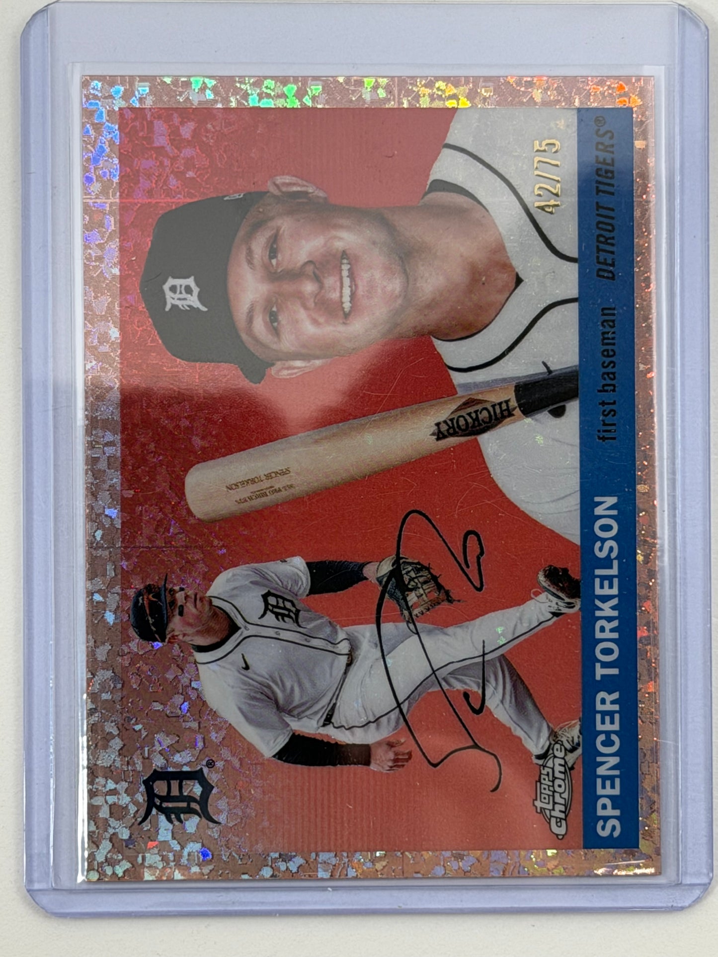 2025 Topps Chrome Platinum Anniversary - Spencer Torkelson Rose Gold Mini-Diamond Refractor /75 #53