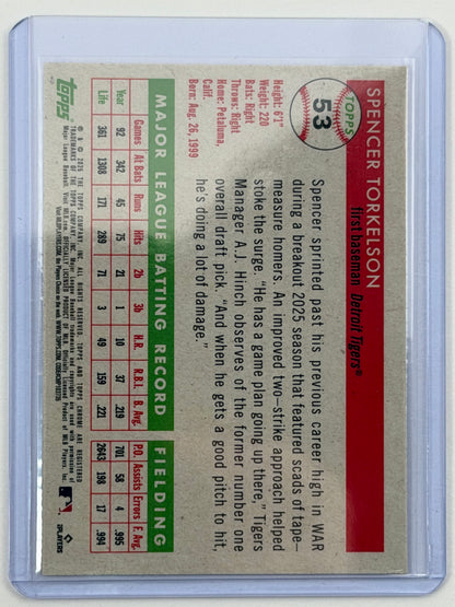 2025 Topps Chrome Platinum Anniversary - Spencer Torkelson Rose Gold Mini-Diamond Refractor /75 #53