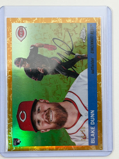 2025 Topps Chrome Platinum Anniversary - Blake Dunn Platinum Toile Gold Refractor /50 #322
