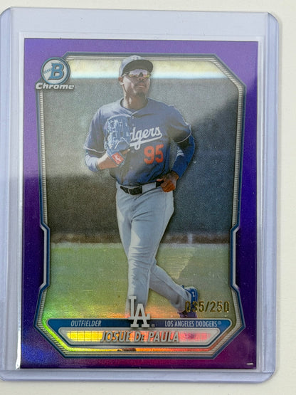 2026 Bowman Chrome Prospects - Josue De Paula Purple Refractor /250 #BCP-83