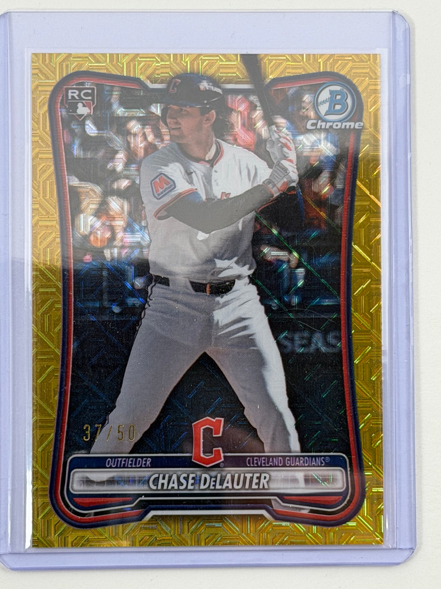 2026 Bowman Chrome - Chase DeLauter Gold Mojo Refractor /50 #37